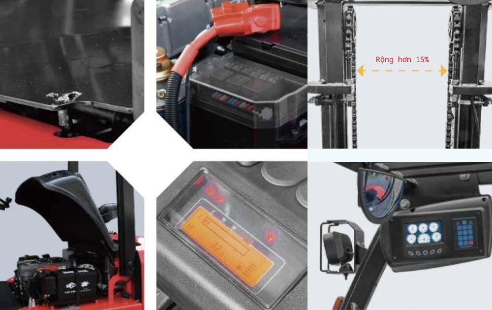 Xe nâng dầu 2 tấn dòng X HangCha 10 Dòng X Hangcha được tích hợp nhiều công nghệ hiện đại