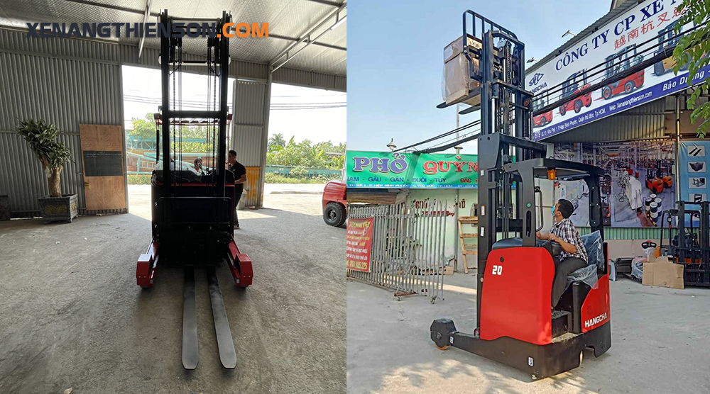Xe nâng Reach Truck ngồi lái 2 tấn 13 Xe nâng Reach Truck ngồi lái 2 tấn có thiết kế đẹp