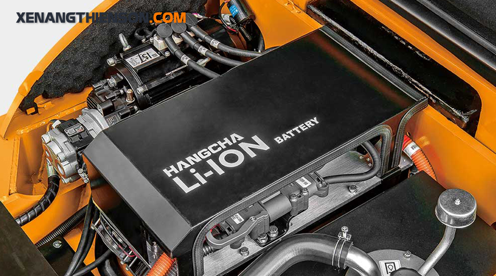 Xe nâng điện 3.8 tấn Lithium - Dòng XE 13 Xe nâng điện 3.8 tấn Hangcha có pin Lithium thế hệ mới