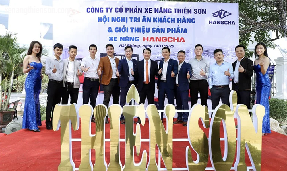 Xe nâng Reach Truck 1 tấn HangCha, nâng 7 mét, BẢN MỚI 18 Cong ty Thien Son1