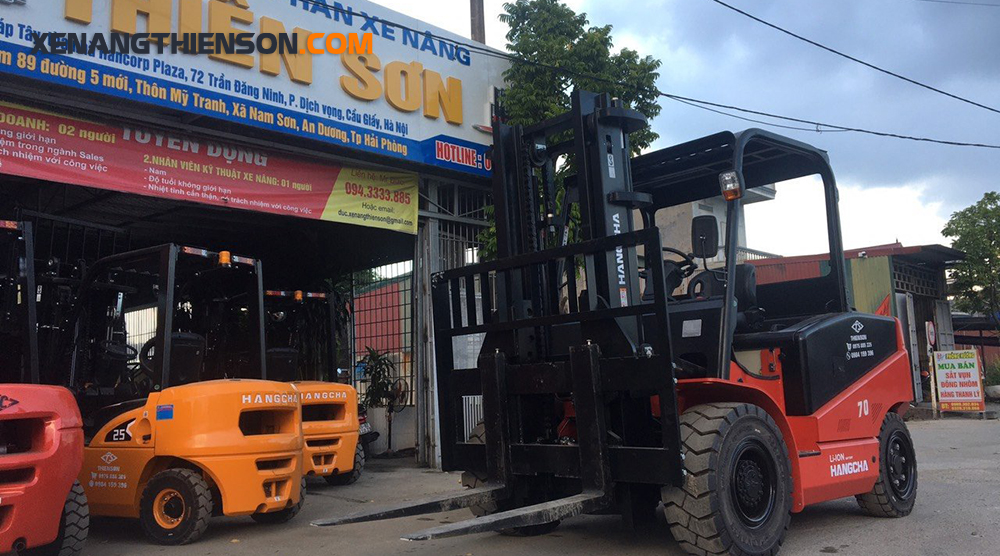 Xe nâng điện 7 tấn 17 Xe nâng điện 7 tấn Hangcha đang bán tại Thiên Sơn