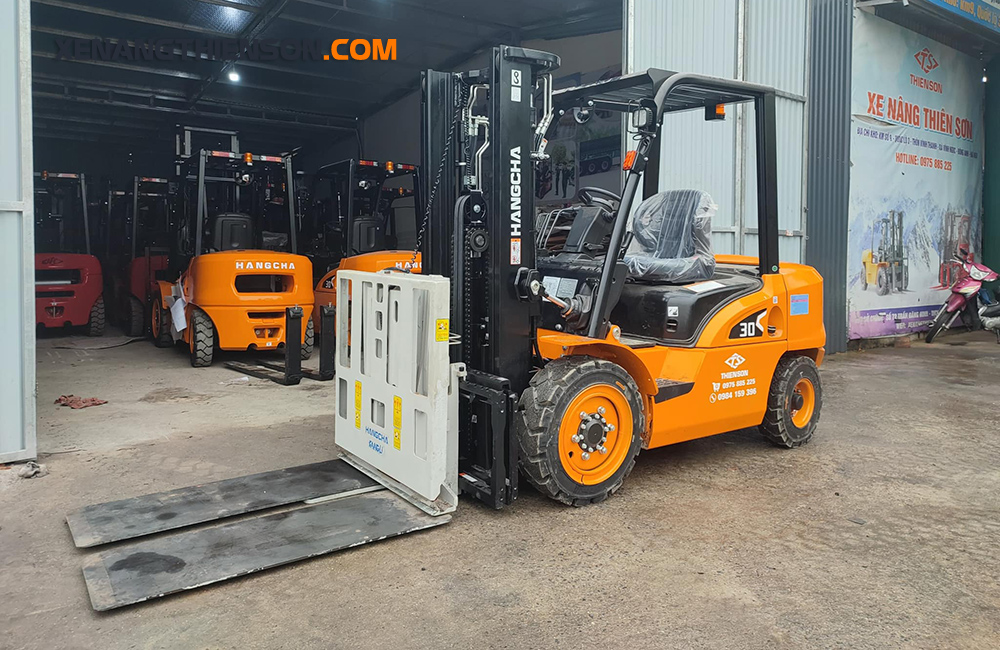 Xe nâng Push Pull 7 Xe nâng gắn bộ công tác Push Pull