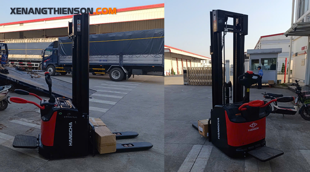 Xe nâng tay 2 tấn - 2.5 tấn Hangcha 8 Xe nâng tay 2.5 tấn điện Hangcha tay cao